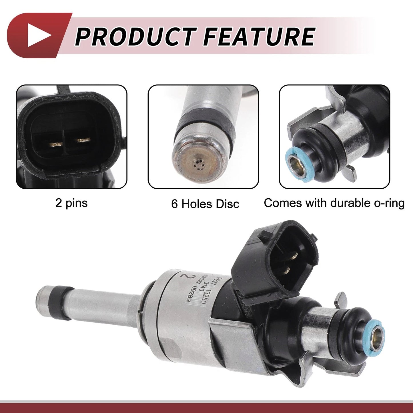 Fuel Injector for Mazda CX-3 2.0 (2019-2020) 1 Pc Black