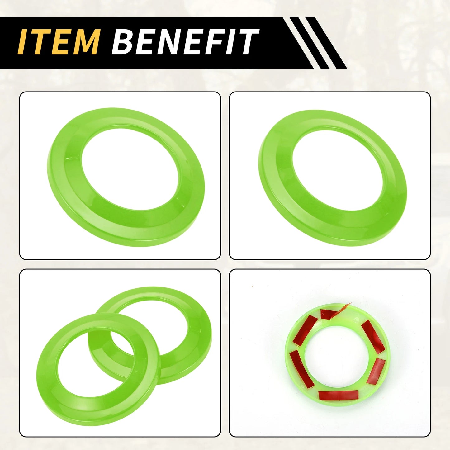 A Pillar Speaker Ring Cover Trim for Jeep Wrangler JK (2007-2014) Light Green