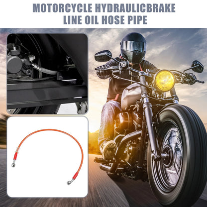 60cm 10mm Motorcycle Hydraulic Brake Line Hose Pipe 28° Orange for Motorcycle