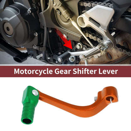 Folding Shifter Lever for Honda CRF110F (2013-2018) - Orange & Green