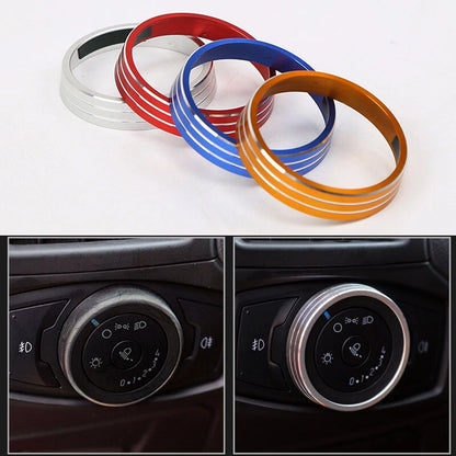 1X Car Headlight Adjust Knob Switch Ring Cover Trim Fit for Ford F-150