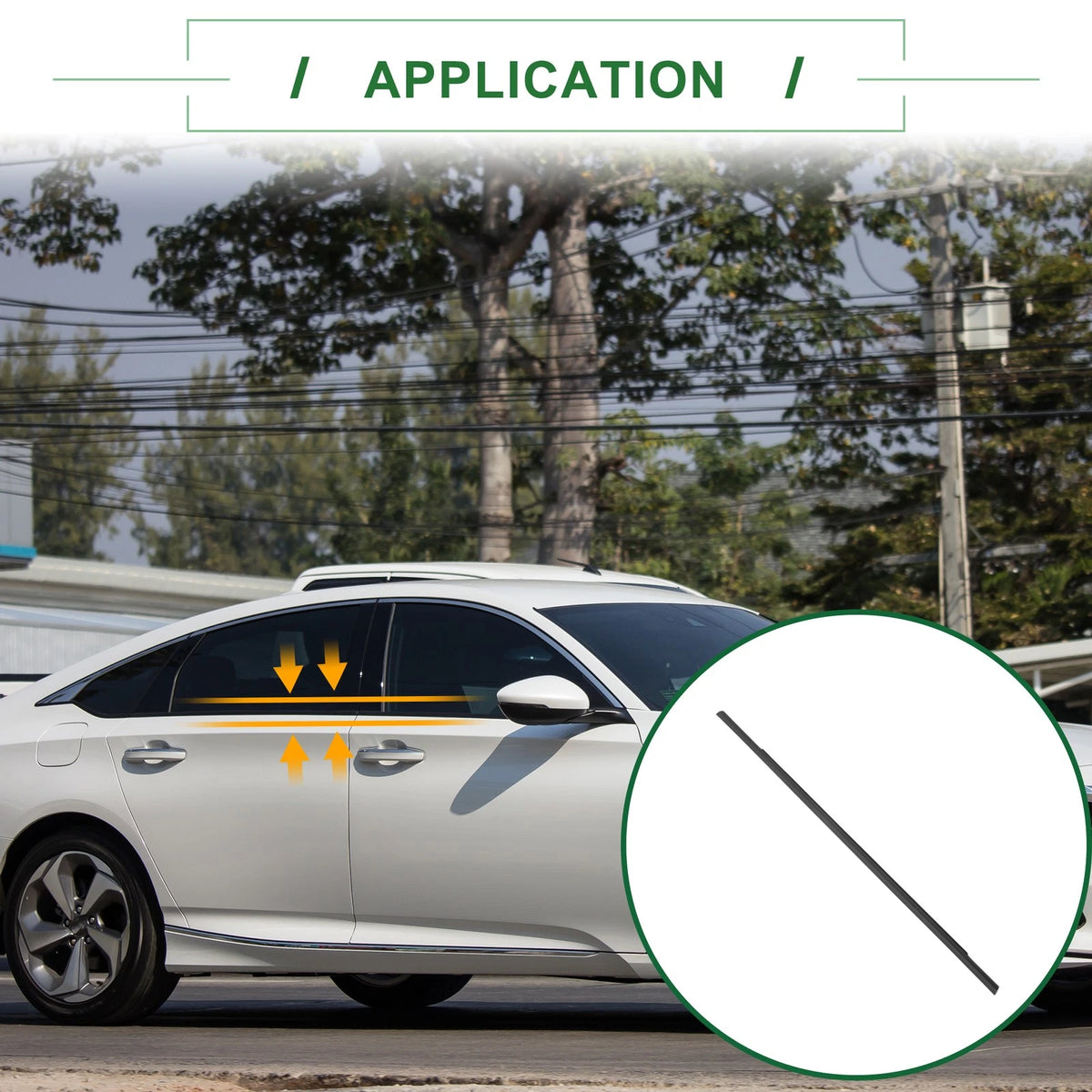 Rear Right Weatherstrip Window Seal for Honda Accord (2018-2021)