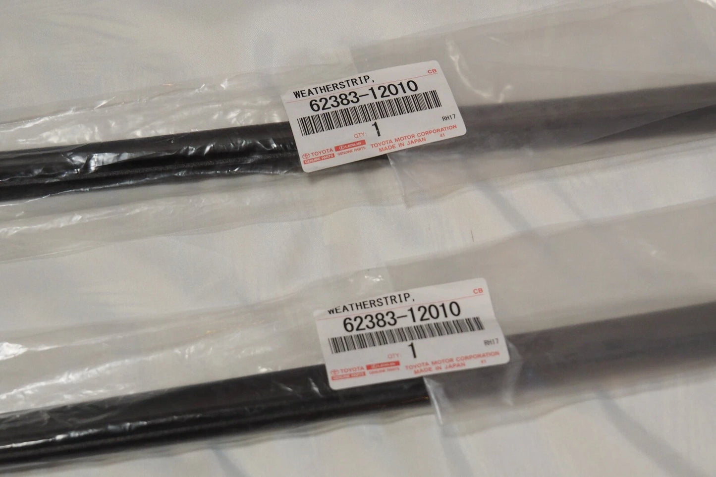 Roof Side Rail Weather Strip 2 x LH RH for Toyota Corolla AE86 (1983–1987)