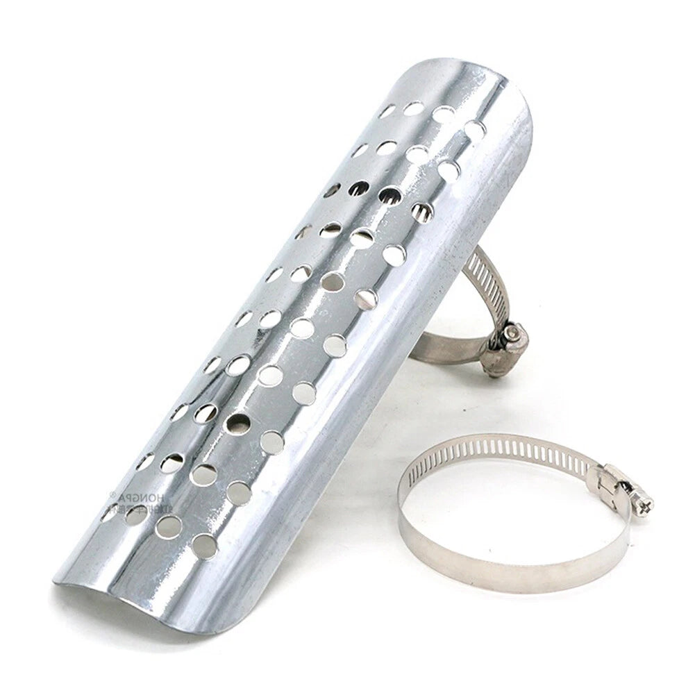 Chrome Exhaust Muffler Pipe Heat Shield Cover for Universal Motorcycle