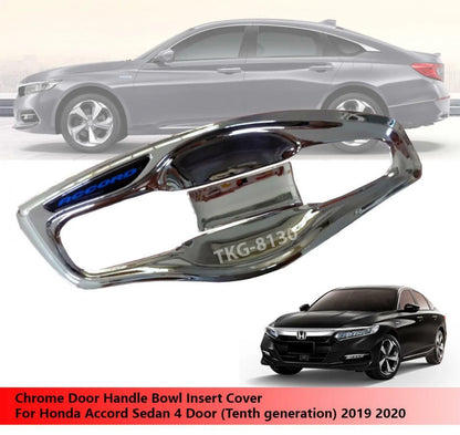Chrome Door Handle Bowl Cup Cover for Honda Accord (2019-2020)
