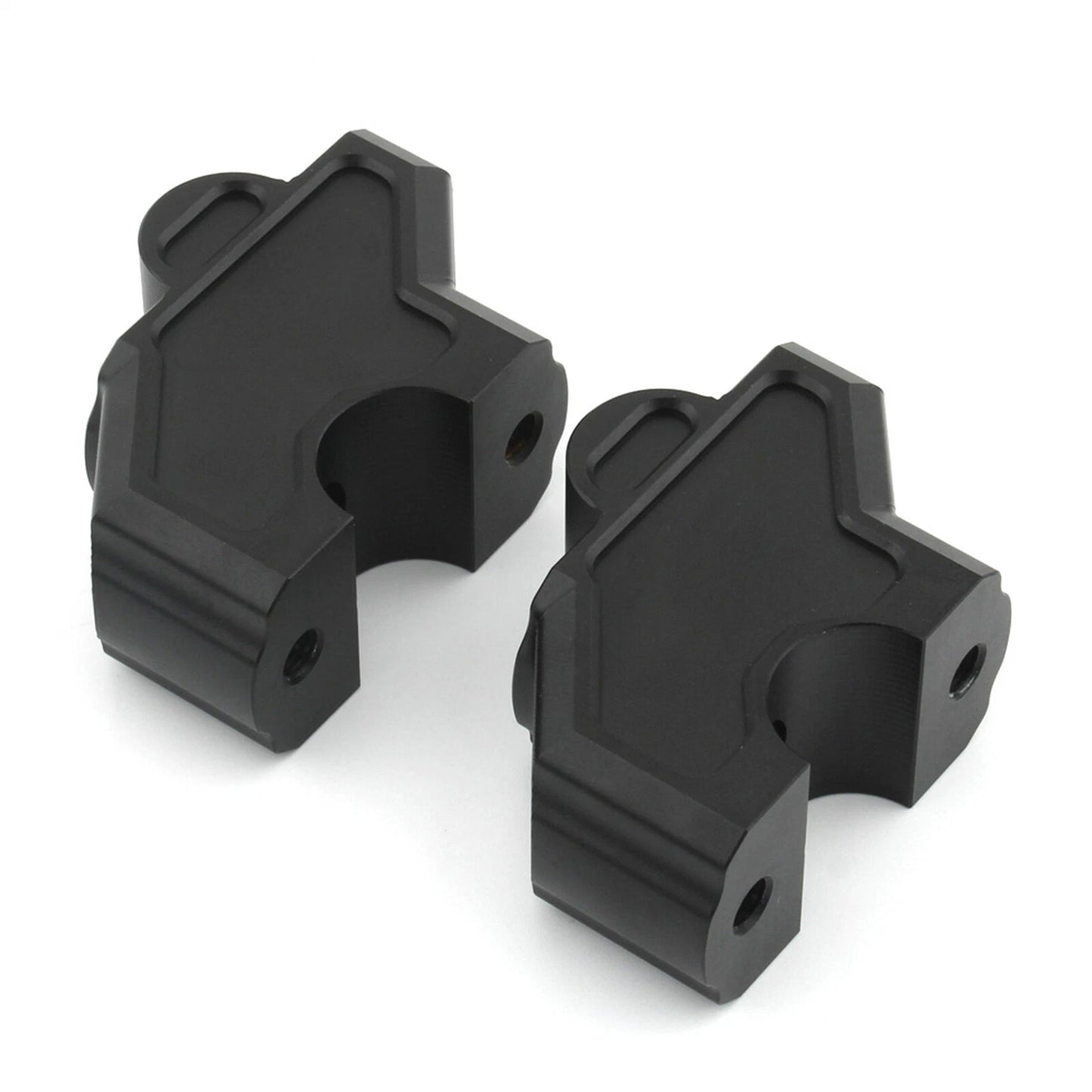 Black Handlebar Risers Clamps for Harley Nightster 975S (2022)