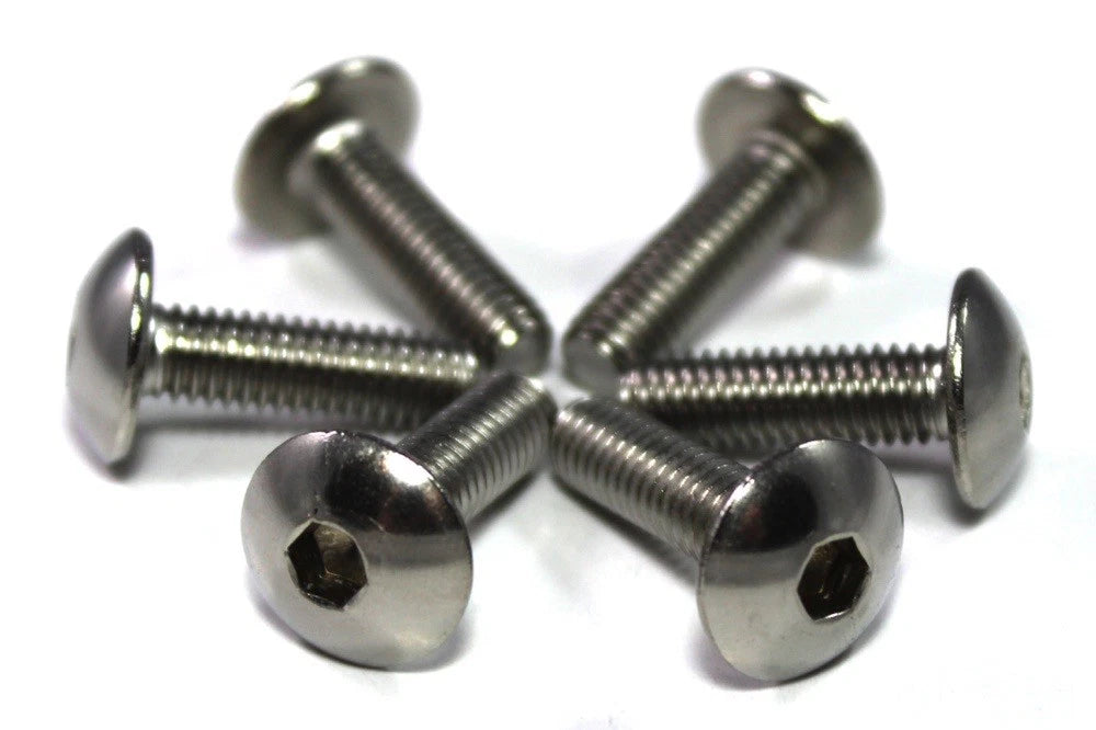 10x Tornillos M6x20mm Pan Seta Botón Cabeza Inoxidable for Yamaha R1 R6