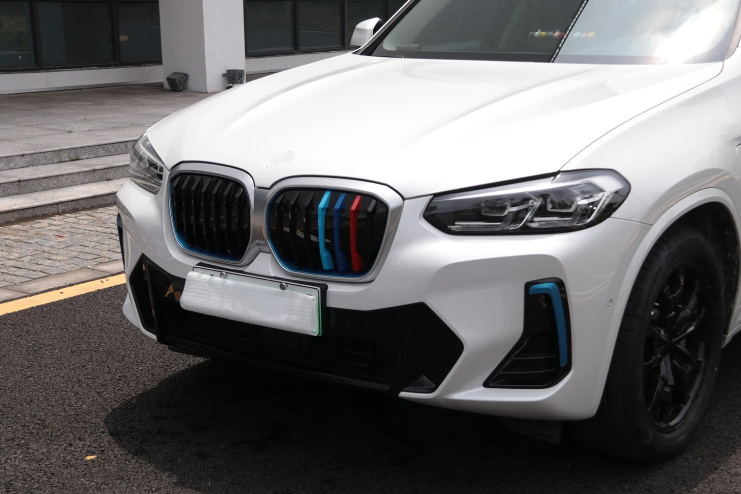 2 x Front Bumper Grille Mesh for BMW IX3 (2022)