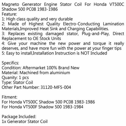 Stator Coil for Honda VT500C Shadow 500 (1983-1986)