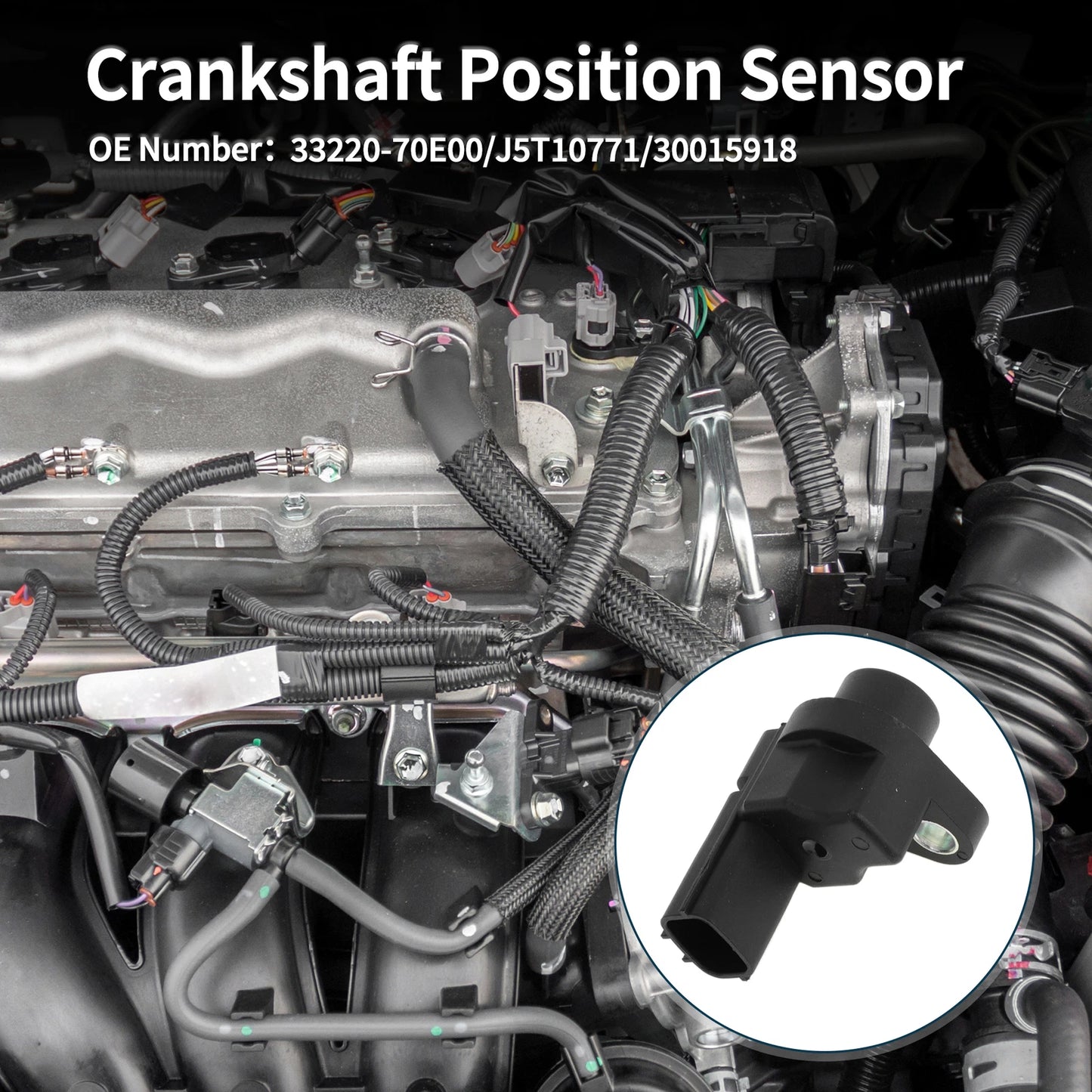Crankshaft Position Sensor for Chevrolet Metro 1.0 1.3 (1998-2000) 1 x Pc