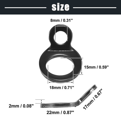 8pcs Stainless Steel Tie Down Anchor Hooks Strap Rings for Motorcycle