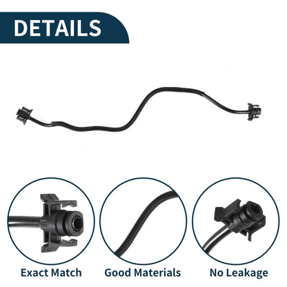 Radiator Hose Coolant Pipe for Volvo XC60 (2007-2013) Black Plastic 1 Pcs