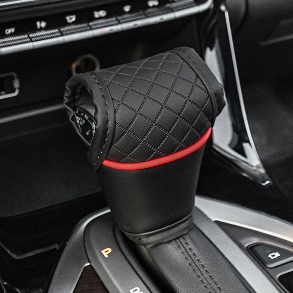 Gear Shift Cover PU-Leather Shift Lever Cover