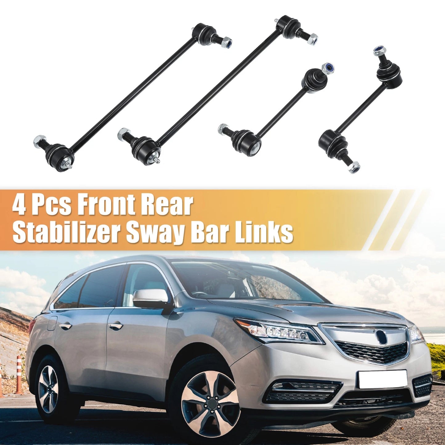 4 x Front & Rear Sway Bar Links for Acura MDX (2006-2013)