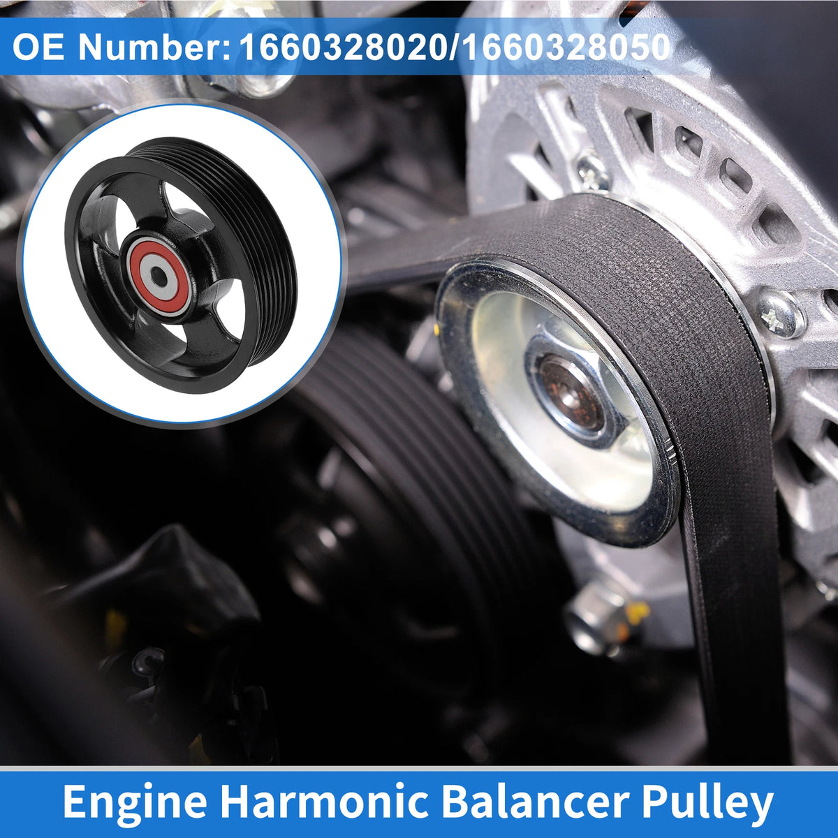 Drive Belt Idler Pulley for Toyota RAV4 (2006-2008) 1 x Quality Replacement