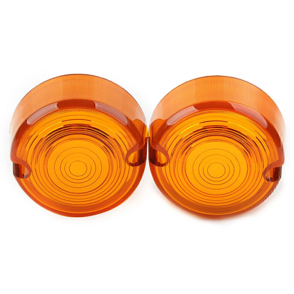 Amber Turn Signal Lens Cover for Harley Dyna FXD FXR Sportster XLH 883 1200 (1991-2023)
