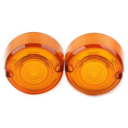 Amber Turn Signal Lens Cover for Harley Dyna FXD FXR Sportster XLH 883 1200 (1991-2023)