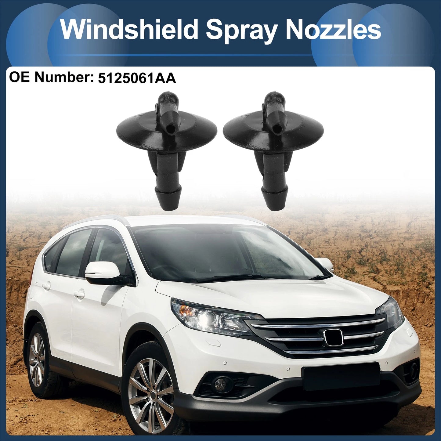 Windshield Washer Nozzle With Fluid Hose for Dodge Sprinter