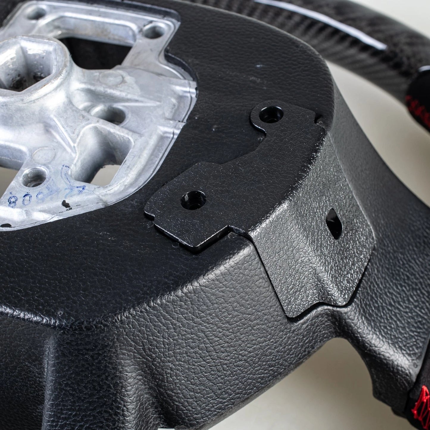 Steering Wheel Suede Flat Bottom for Ford F150 F250 F350 F450 F550 (15-22)
