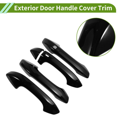 Exterior Door Handle Cover Trim for Kia K5 LX LXS (2020-2025) Gloss Black 1 Set