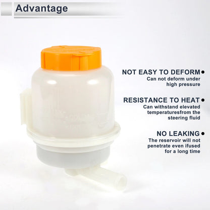 Power Steering Reservoir for Subaru Outback (2000-2004) 1 Pc White