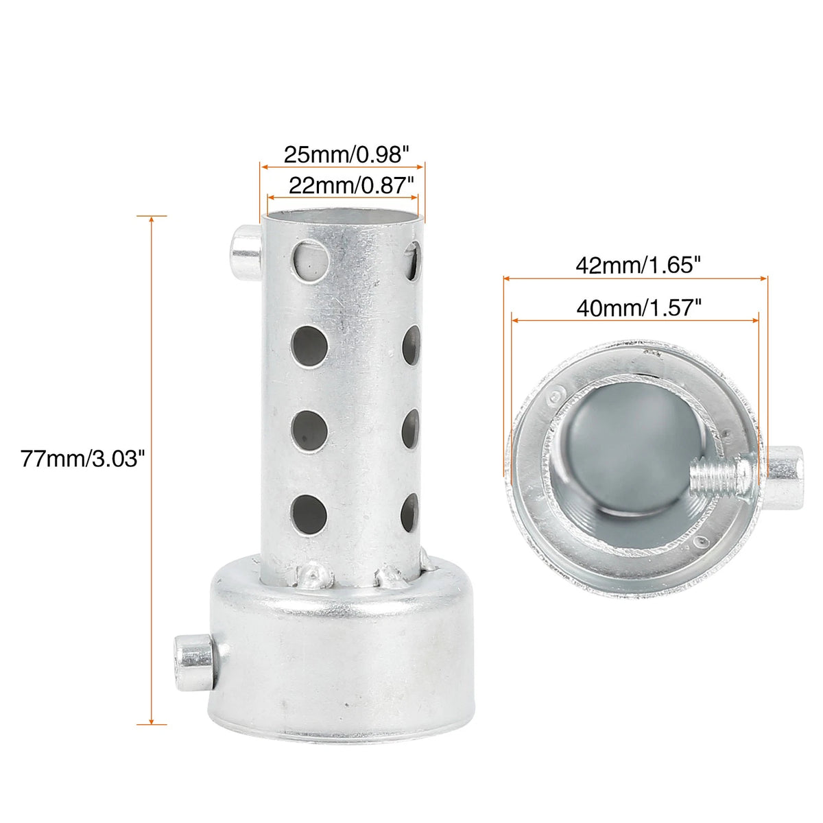 42mm Exhaust Pipe Baffle Muffler for Motorbike Motorcycle