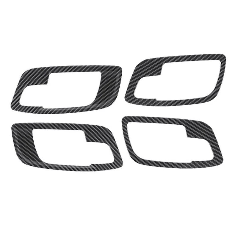 4pcs Carbon Fiber Interior Door Handle Bowl Covers for Charger (2011-2023)