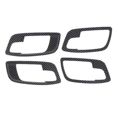 4pcs Carbon Fiber Interior Door Handle Bowl Covers for Charger (2011-2023)