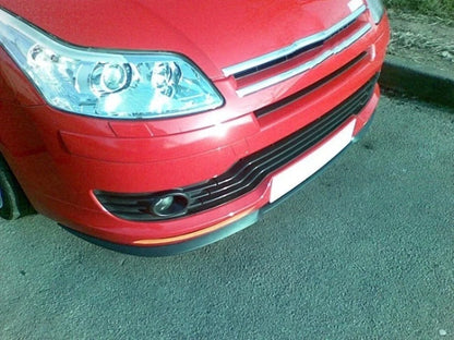 Front Bumper Lip for Citroen C4 (2004-2010) 3 Pcs