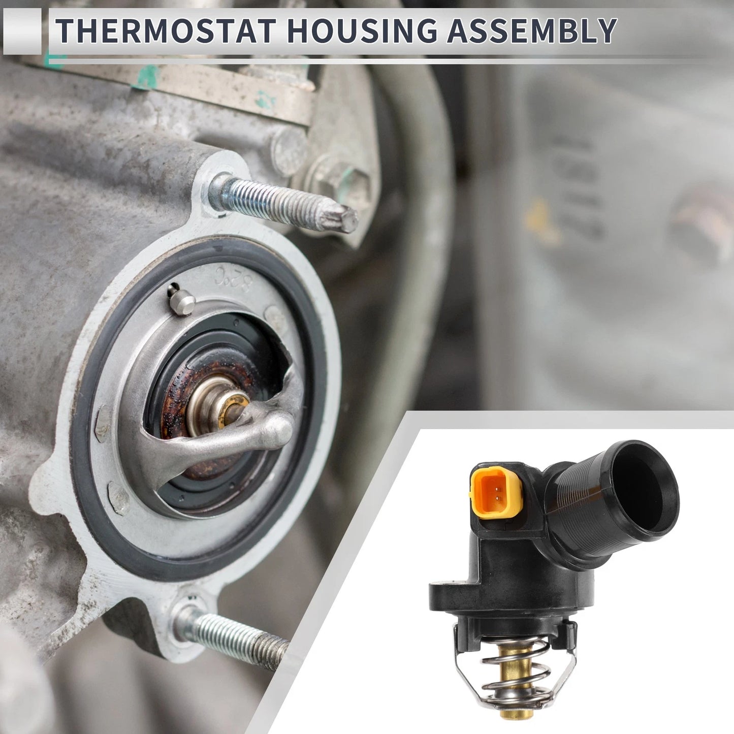 Engine Coolant Thermostat Housing for Peugeot 1007 (2005-2017)