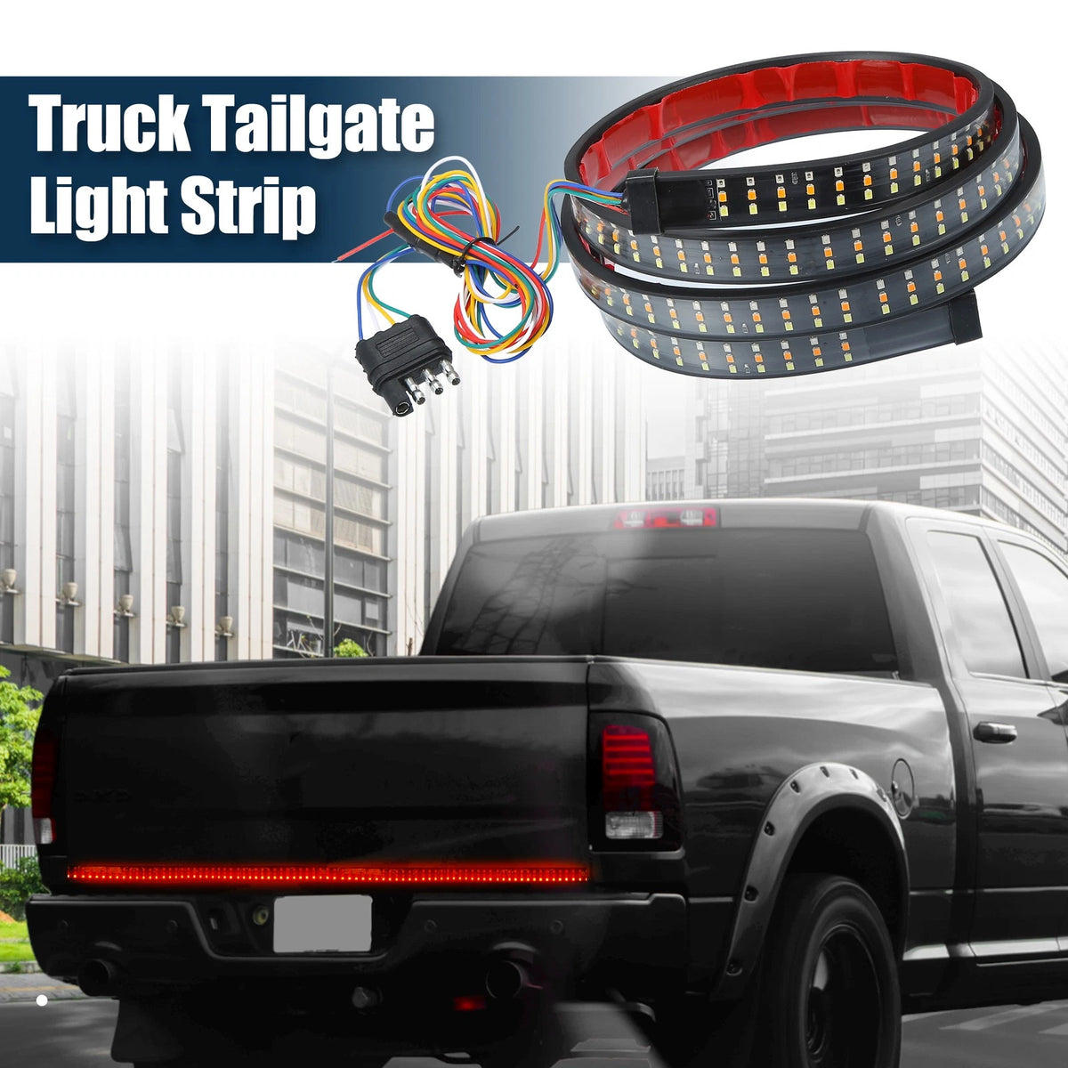 60" Truck Tailgate Light Bar Brake Tail Signal Light for Ford F-150