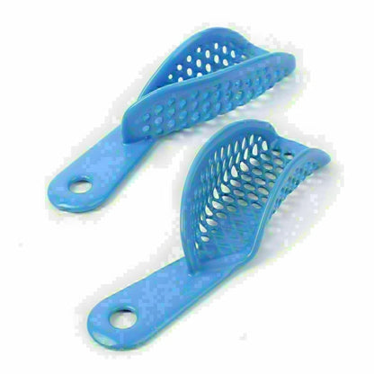 10PCS Autoclavable Plastic-Steel Impression Trays for Dental Use