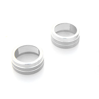 Silver Air Condition Adjust Knob Cover Trim for Toyota Camry (2018-2023)
