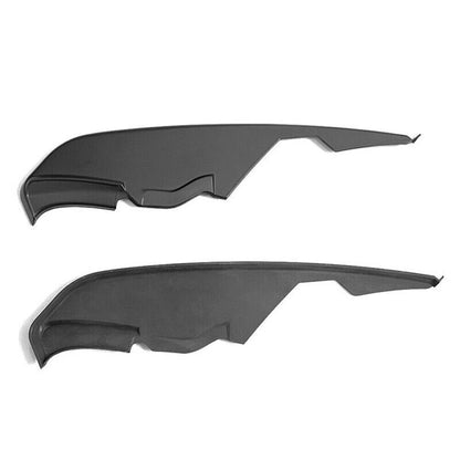 Black Fog Light Splitters Trim Covers for Ford Mustang (2015-2017)