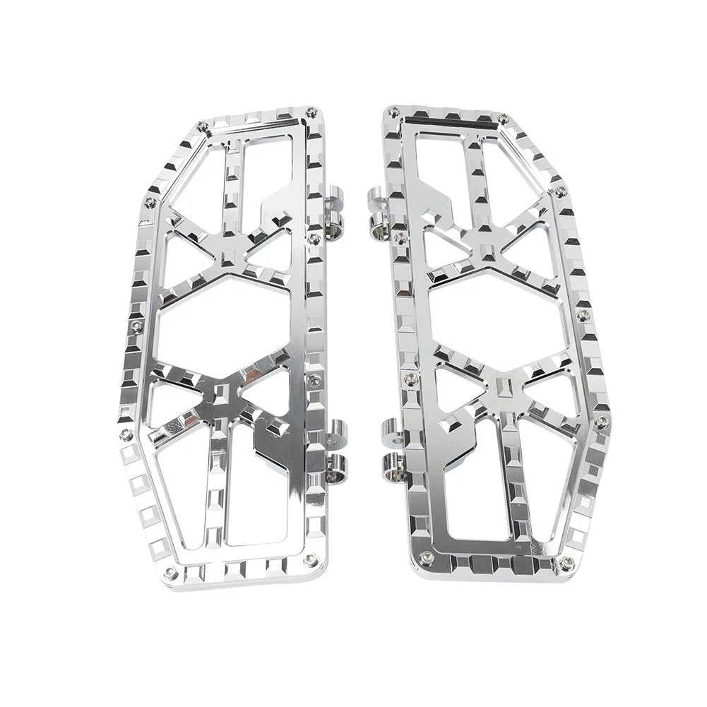 Chrome Rider Driver Floorboards Foot Pegs for Harley Electra Glide