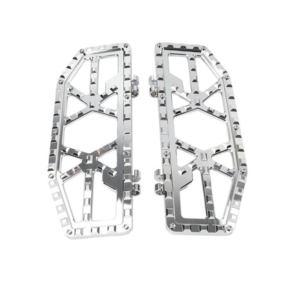 Chrome Rider Driver Floorboards Foot Pegs for Harley Electra Glide