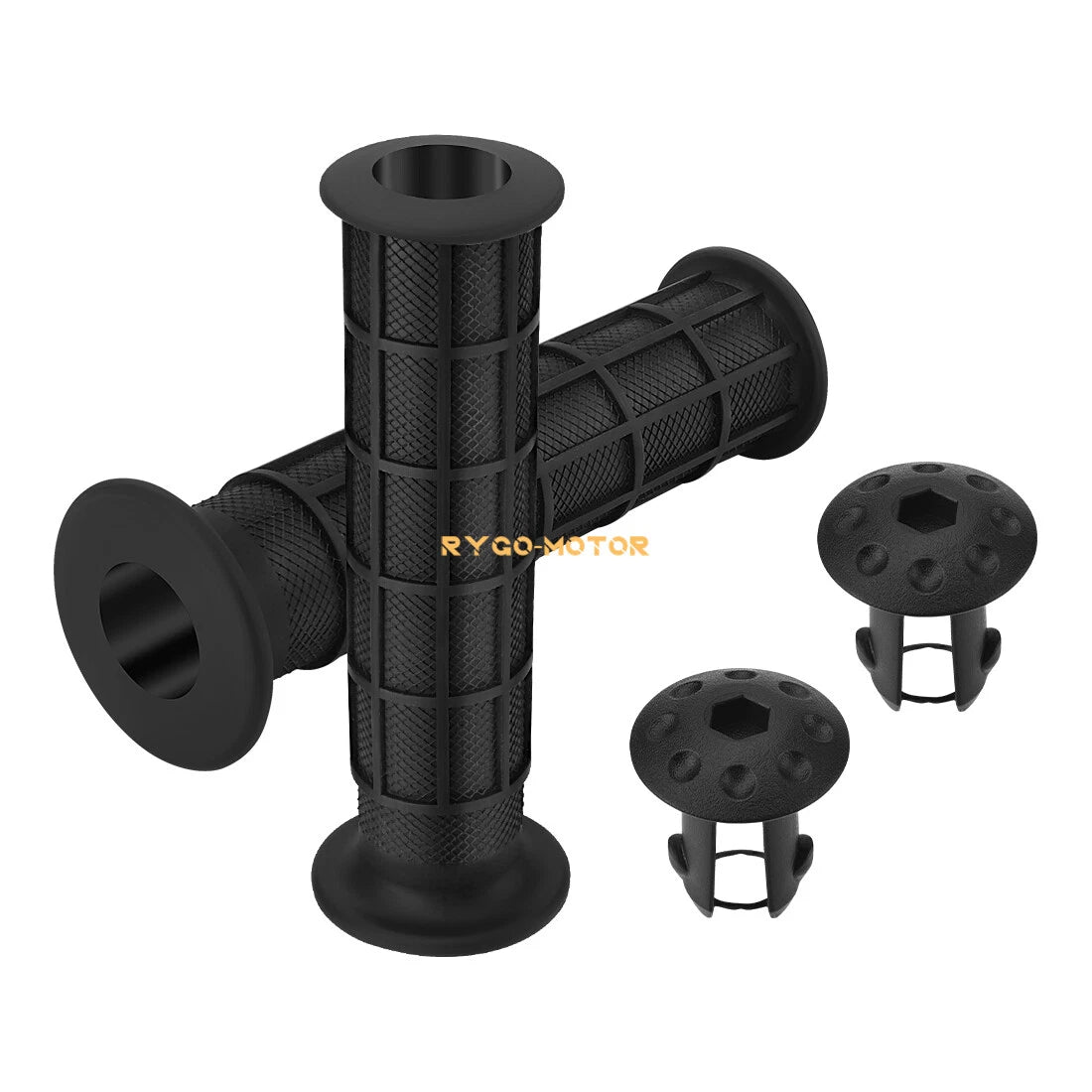 End Handlebar Grips w/ Guards for Honda Rancher 420 TRX420 (2007–2024)
