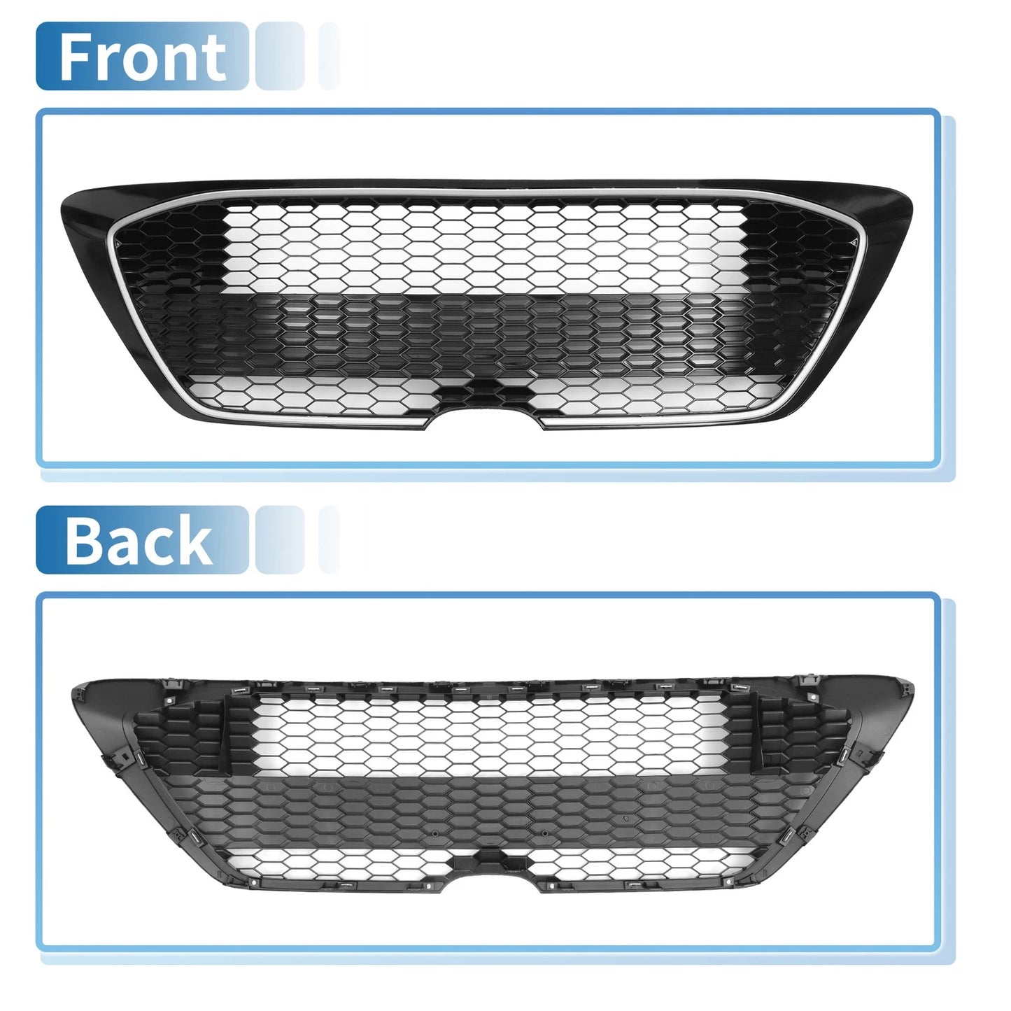 Front Hood Bumper Grille for Toyota Corolla LE (2020-2022)