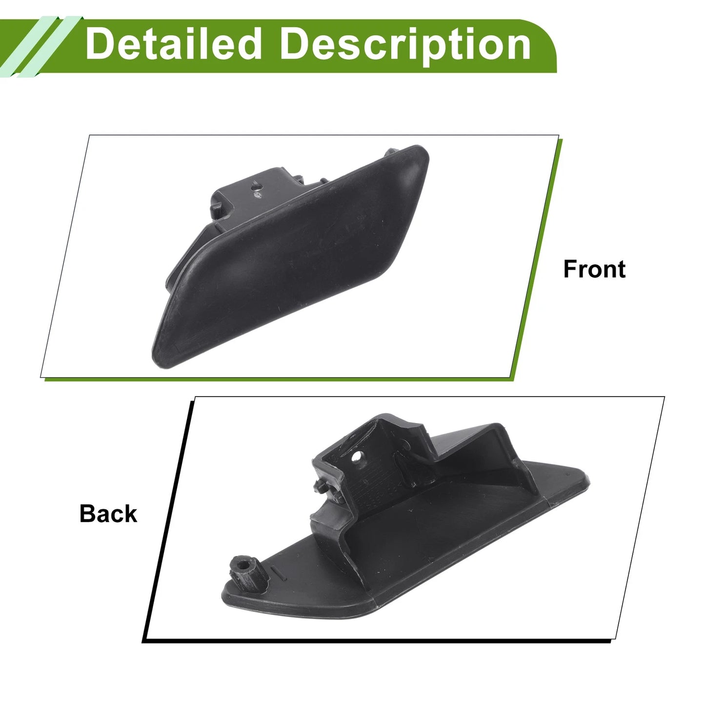 Left Washer Nozzle Cover Cap for Porsche Panamera Unpainted