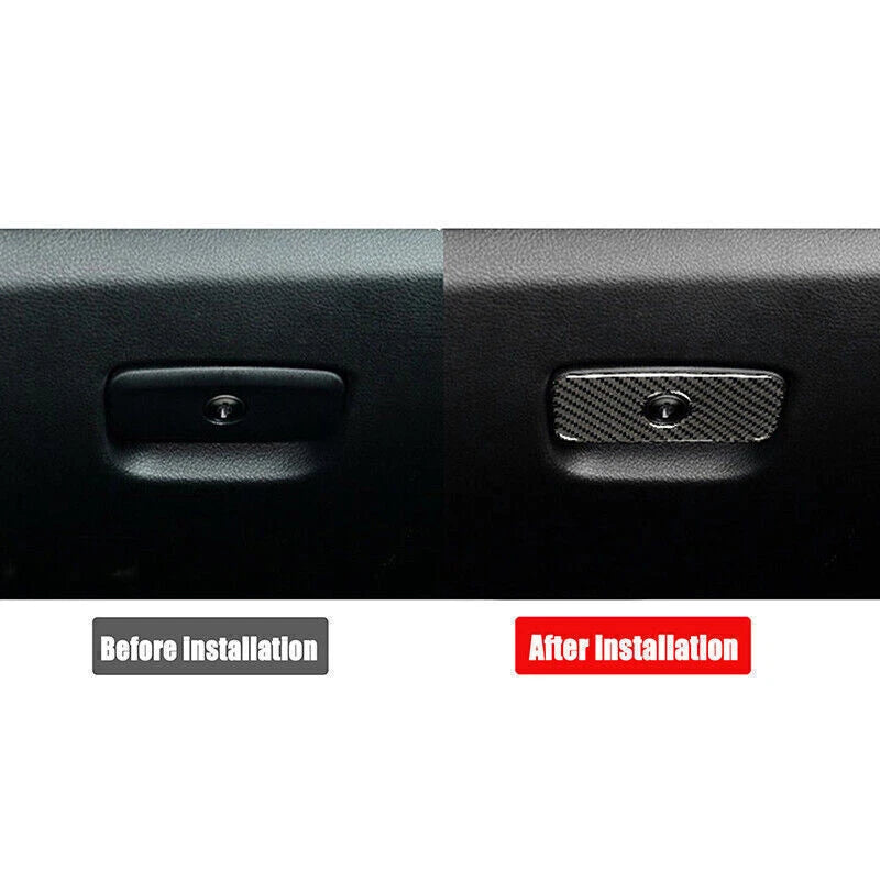 Carbon Fiber Storage Box Cover Trim for 2011-2021 Jeep Grand Cherokee