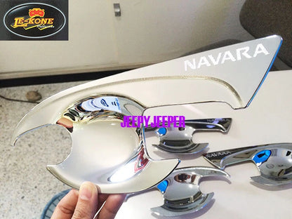 Chrome Door Handle Cover Insert Bowl Trim for Nissan Navara NP300 (2015)