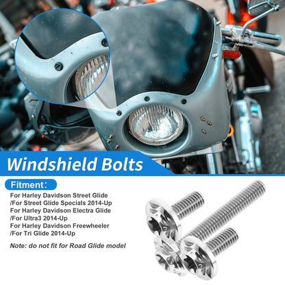 Windshield Bolts for Harley Davidson Street Glide