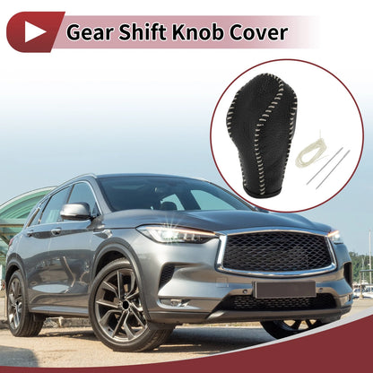 Gear Shift Knob Cover for Infiniti FX35 Black Beige (2009-2013)