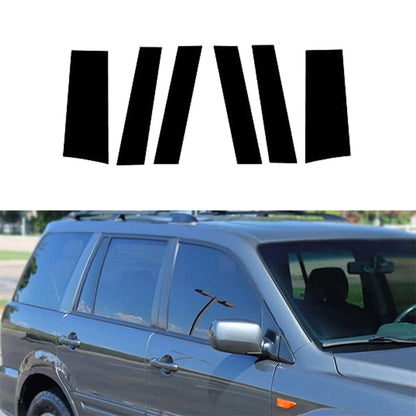 6 x Gloss Black Car Door Trim Pillar Posts Covers for Honda Odyssey (2011-2017)