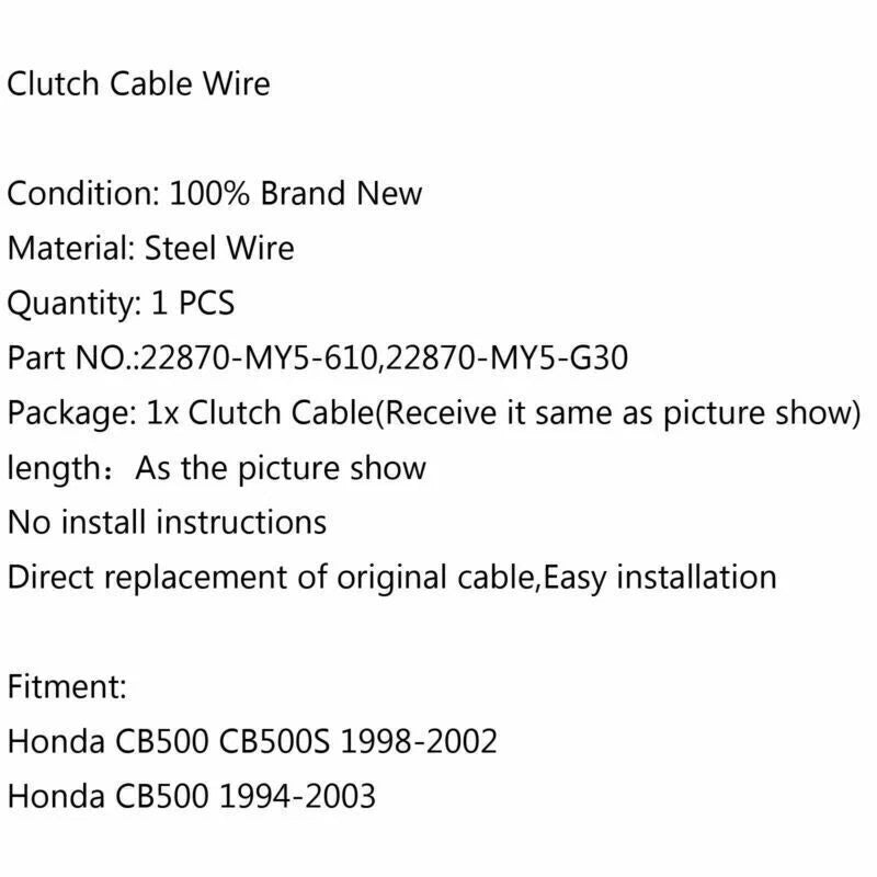Clutch Cable for Honda CB500, CB500S (1994-2002)