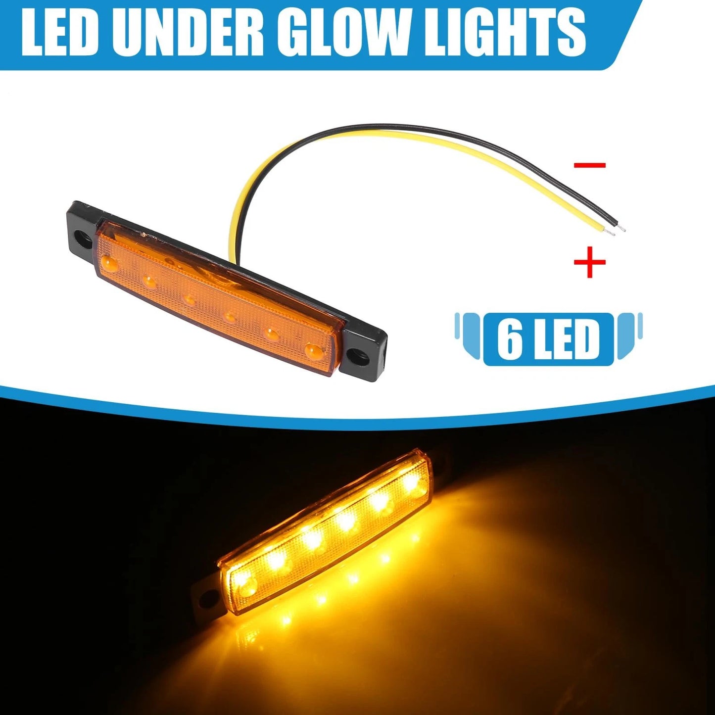 4 x Car Interior LED Under Glow Neon Lights for Jeep