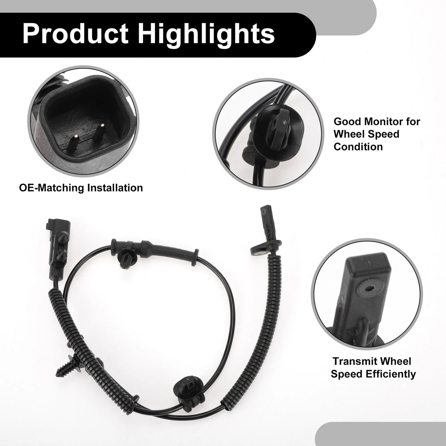 ABS Wheel Speed Sensor Kit for Dodge - 1 x Rear Left/Right ()