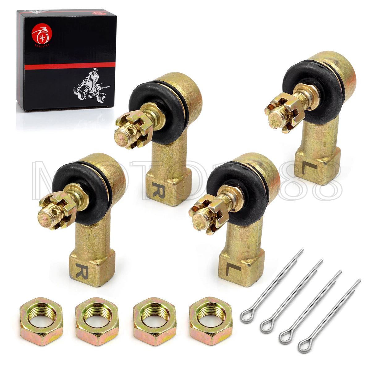 Tie Rod End Kit 2x for Honda TRX300EX TRX250X (2001–2006)