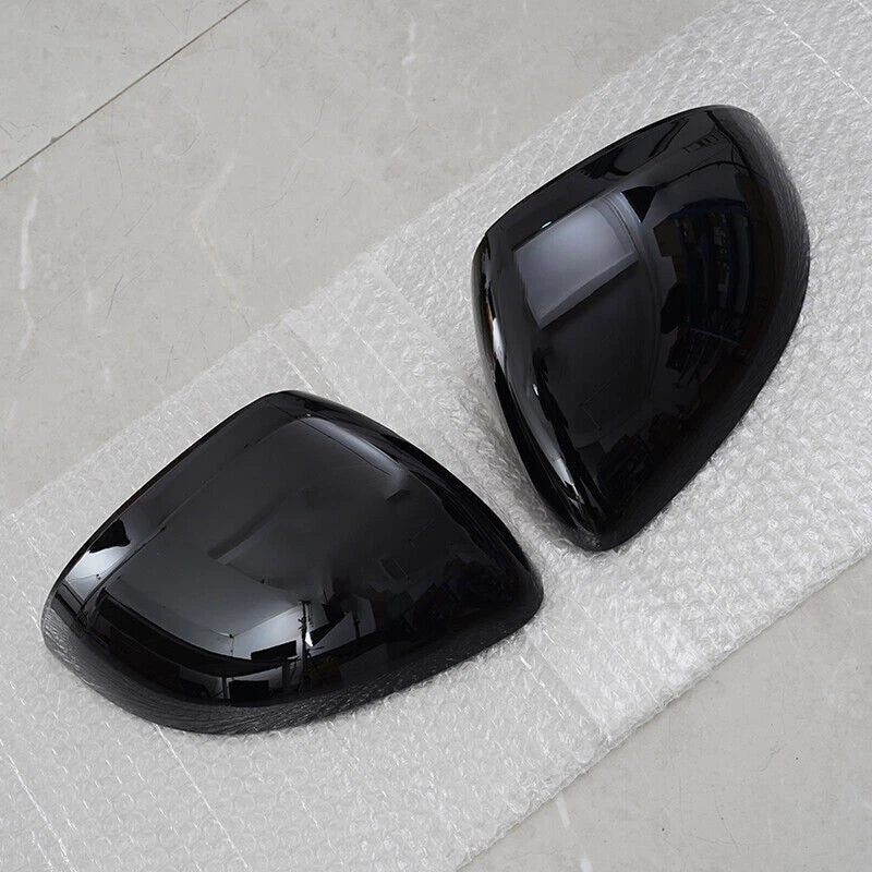 2 x Black Side Mirror Cap Overlay Covers for Benz C-Class W206 W223 (2022-2024)