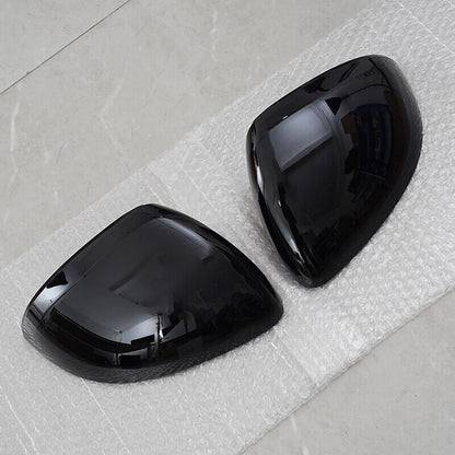 2 x Black Side Mirror Cap Overlay Covers for Benz C-Class W206 W223 (2022-2024)